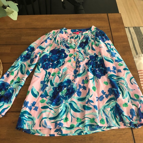 Lilly Pulitzer Elsa Silk Blouse - Picture 1 of 5